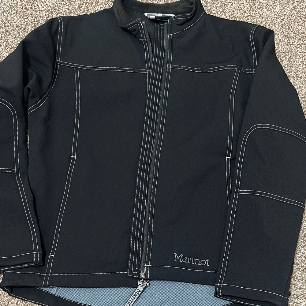 Marmot Women's Black Jacket with Contrast Stitching